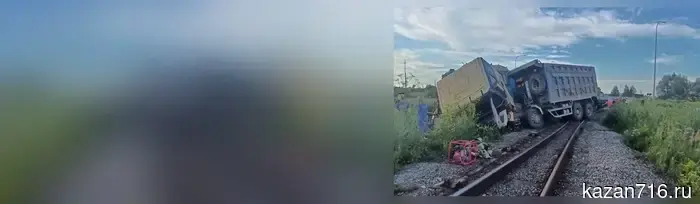 In Chelny, a loaded Chinese truck collided with a locomotive – the driver died.