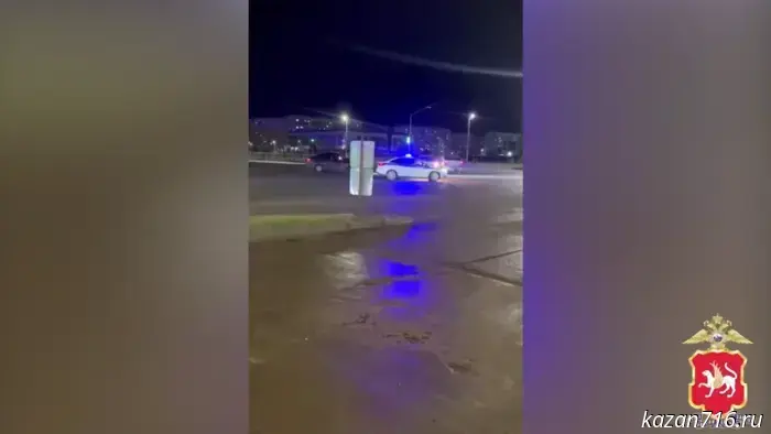 In Nizhnekamsk, traffic police detained a drunk driver after a chase.