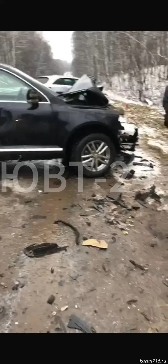 Six cars collided on the Almetyevsk–Zay–Karatay highway.