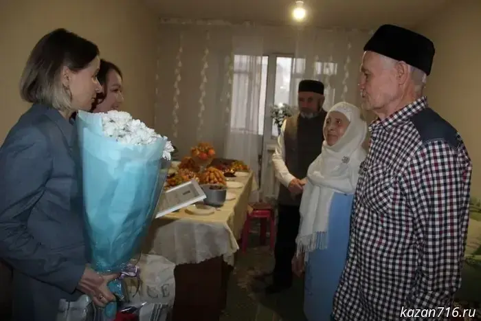The Zainullin family from Zainsk celebrated a diamond wedding anniversary.