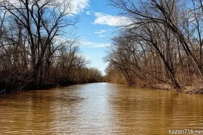 В Татарстане наблюдается рост уровня воды в реках Закамья.