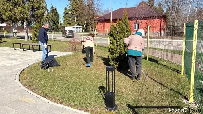 Community cleanup at the youth center "Belogorye": together for cleanliness and order