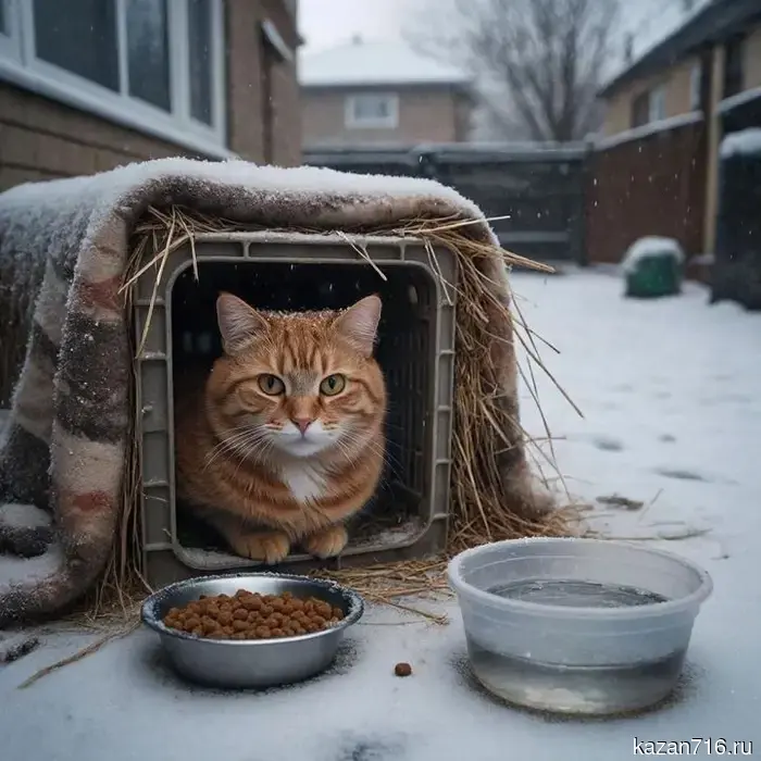 Help for homeless animals in winter: how to make a shelter, what to feed them, and how to keep them warm