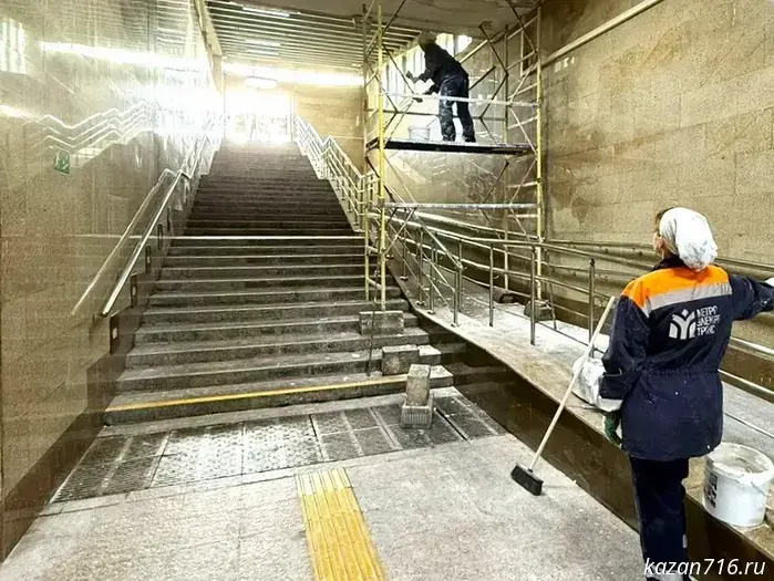 Cosmetic repairs at the Kozya Sloboda metro station have been completed.