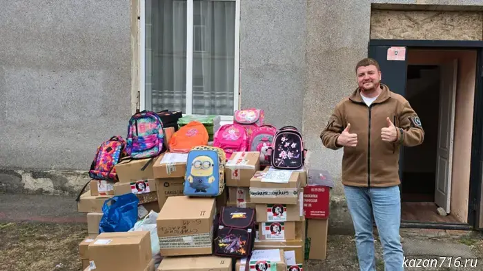 A participant in the "Batyrlar" program delivered humanitarian aid to the soldiers of Zaporizhzhia and to schoolchildren in the Kherson region.