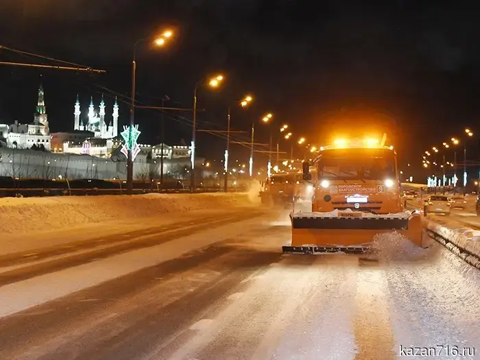 We publish a list of municipal parking lots in the capital of the Republic of Tatarstan, where snow will be removed today.