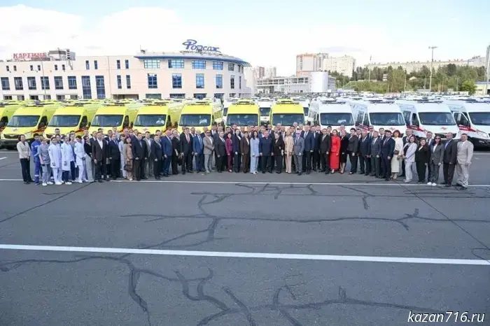 Bugulma Central District Hospital received new vehicles.