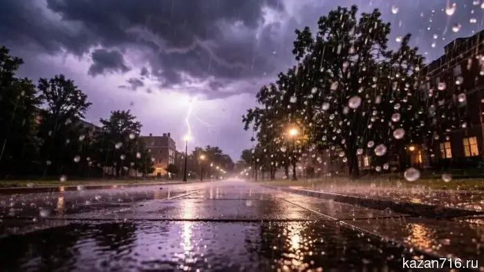 Tatarstan June 14: Thunderstorm, wind, hail