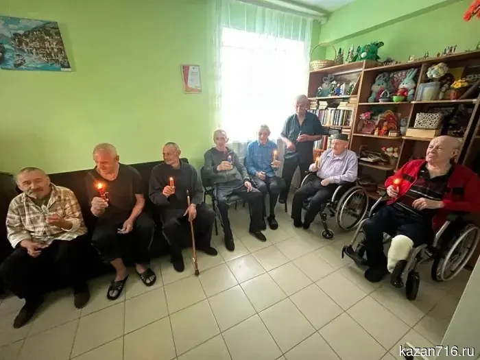 Residents of the Kaibitsky nursing home for the elderly and disabled joined the All-Russian action "Candle of Memory," dedicated to the Day of Remembrance and Sorrow.