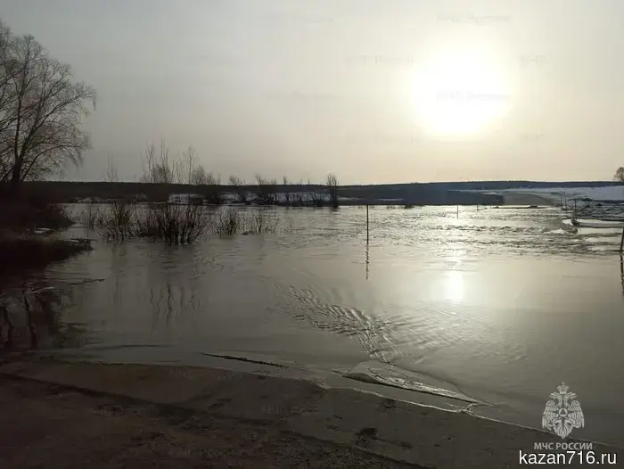 Наблюдение за паводковой ситуацией в населённых пунктах Республики Татарстан.