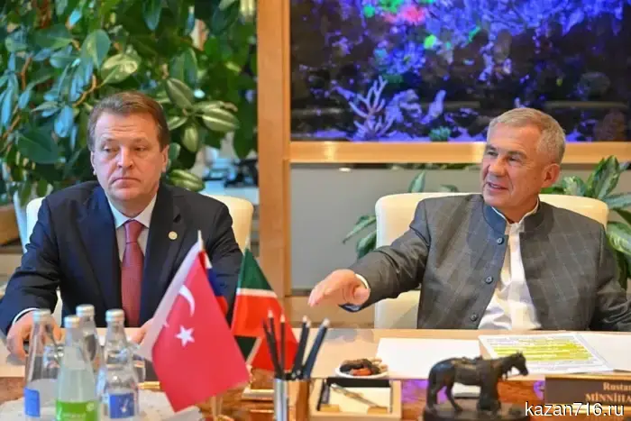 Minnihanov met with the head of the Turkish-Russian Business Council DEIK.