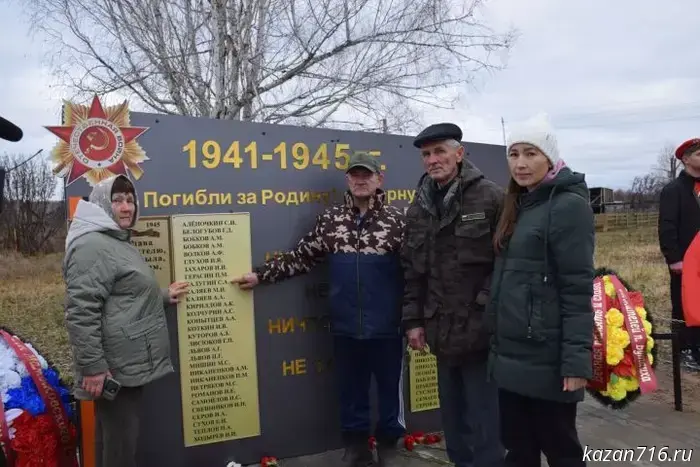 "No one is forgotten, nothing is forgotten": a memorial stele to local soldiers was unveiled in Butaikha.