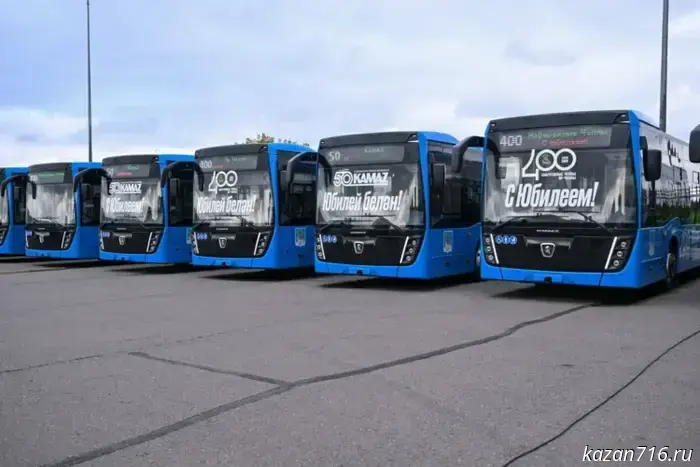 Another 30 large buses are expected to be delivered to Chelny.