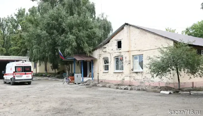 В Рубежном Татарстан начал капитальный ремонт станции скорой помощи.