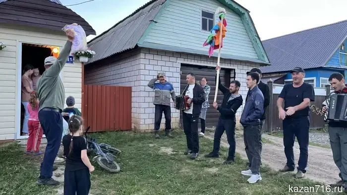 Сбор подарков для Сабантуя в селе Нижний Симет.
