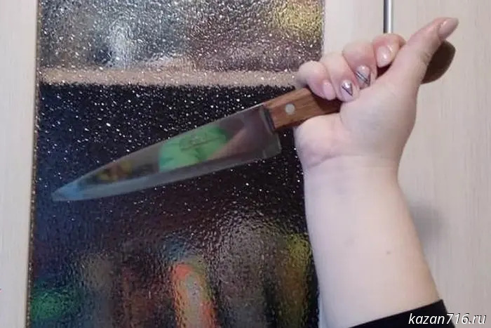 In Menzelinsk, a woman with a knife attacked a police officer; she was shot in the leg.